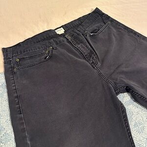 DOCKERS Men's Faded Black/Dark Gray Jeans Sz 38x29 Straight Fit